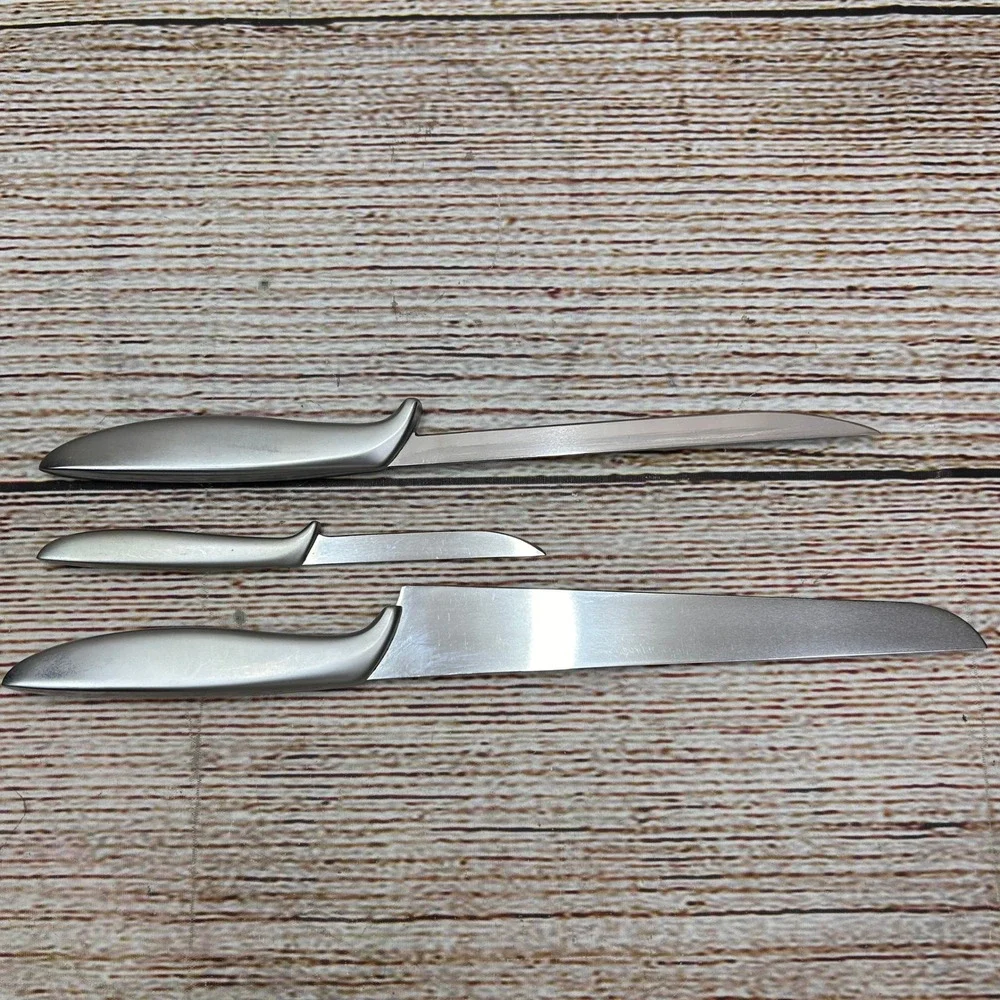 Gerber Legendary Blades Knife Set Wood Block Pixie‎ Durendal French Vintage